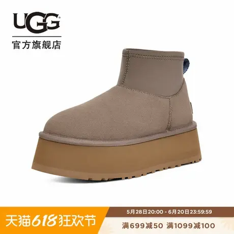 UGG春季女士时尚舒适圆头保暖厚底休闲短靴雪地靴明星同款1168170商品大图