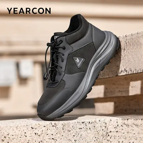 意尔康男鞋2025冬季二棉鞋加绒保暖运动休闲徒步鞋软底中老年爸爸图片