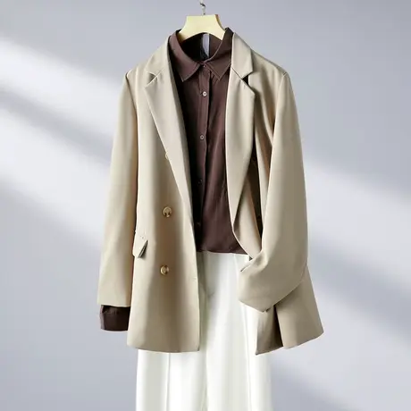 时尚气质小西装外套女装春秋季2021年新款优雅成熟小清新西服外衣图片