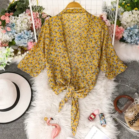 防晒上衣女夏季外搭开衫宽松薄款外套女士衬衫设计感小众白色衬衣图片