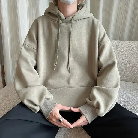 新款美式连帽卫衣男士秋冬款外套潮牌男装秋季宽松男生秋装上衣服商品大图