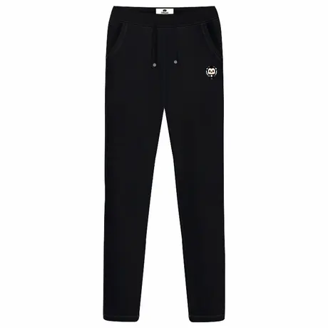 Ohlyah品牌加绒休闲长裤男女简约印花针织卫衣裤子大码收脚口潮商品大图