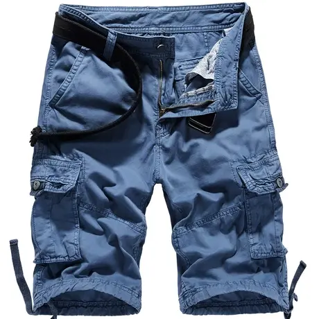 VIP夏季短裤男宽松潮流工装裤五分休闲中裤纯棉直筒男裤子5分马裤商品大图