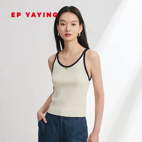 EP YAYING雅莹女装 修身圆领撞色边内搭背心 夏季商场同款9009A商品大图