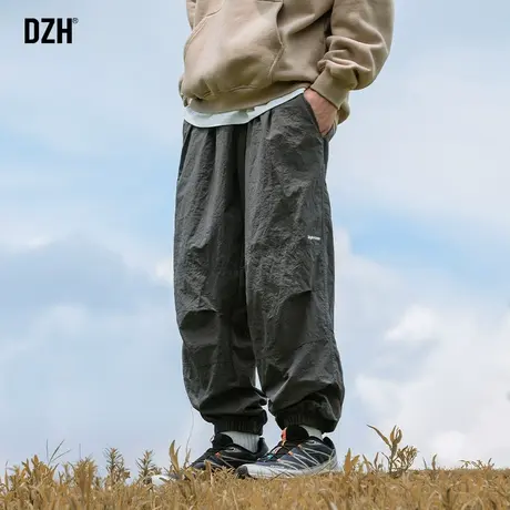 男士美式户外冲锋裤男秋季宽松束脚运动裤2023新款男款裤子伞兵裤商品大图