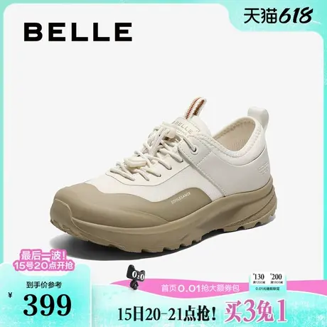 百丽女鞋子网面透气健步鞋25夏新款妈妈鞋厚底休闲运动鞋D5C1DBM5商品大图