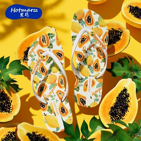 hotmarzz/黑玛人字拖女外穿2025新款夏外穿户外休闲防滑沙滩拖鞋商品大图