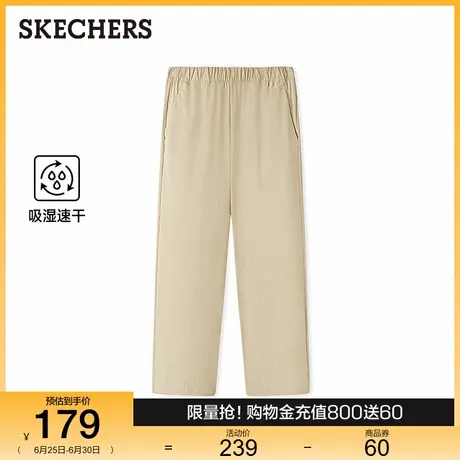Skechers斯凯奇男子休闲长裤2025夏季薄款舒适吸湿速干直筒裤透气商品大图