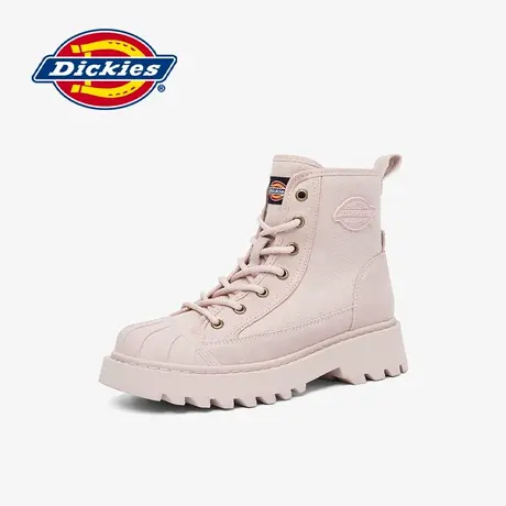 Dickies靴子女2024秋冬季新款帆布粉色短靴女甜酷潮流户外马丁靴商品大图