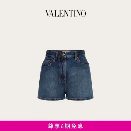 【6期免息】华伦天奴VALENTINO女士牛仔短裤商品大图