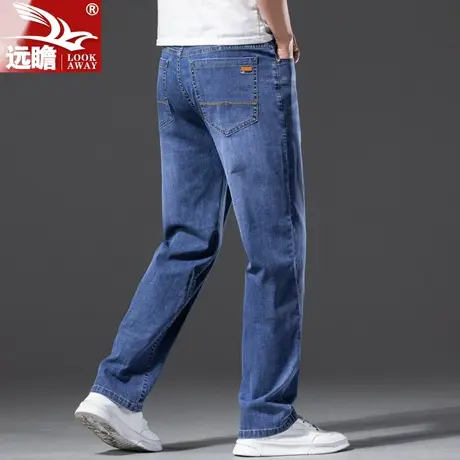 夏季男士牛仔裤爆款2023新款宽松直长裤潮牌薄款男生休闲裤子男款商品大图