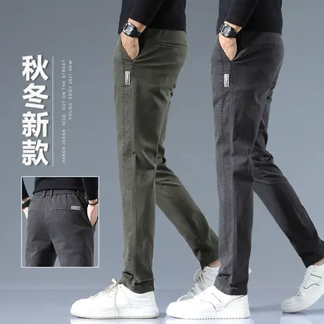 2023新款秋季休闲长裤子弹力修身小脚西装裤潮流百搭春秋款秋冬款商品大图