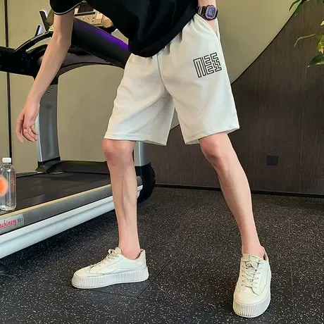 夏季男士短裤五分裤裤子宽松直筒休闲潮流小众潮牌薄款运动卫裤商品大图