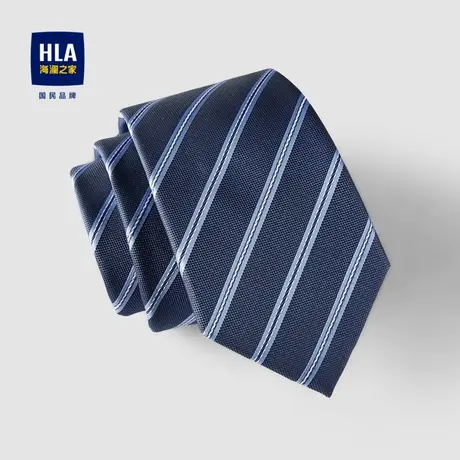 HLA/海澜之家箭头形条纹领带2023新款商务绅士质感正式通勤领带男图片