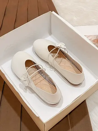 法式玛丽珍鞋软底平底奶奶鞋2023新款春秋圆头瓢鞋仙女鞋温柔单鞋商品大图