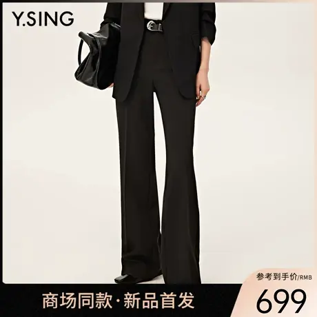 【商场同款】Y.SING衣香丽影2025秋黑色长裤150726104图片