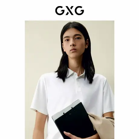 【X】GXG男装简约基础polo衫男士24年夏季品G24X242063图片