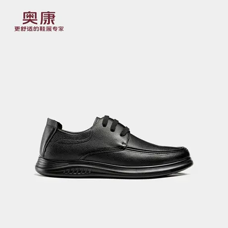 奥康 男鞋2026春季新款休闲皮鞋商务正装软底舒适通勤百搭豆豆鞋商品大图