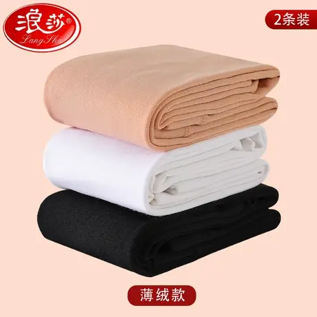 浪莎女童白色舞蹈袜儿童春秋款拉绒连裤袜百搭女孩打底袜裤薄绒图片