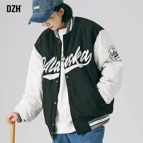 青少年棒球服棉服男加厚冬季情侣冬装外套2023年新款短款棉衣棉袄商品大图