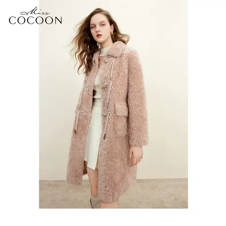 missCOCOON新中式绵羊毛皮草2023冬装新款女装大气气质皮草外套女商品大图