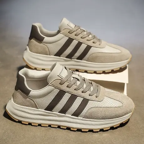 阿甘男鞋春夏季2024新款高级感潮流休闲运动鞋男款厚底莆田老爹鞋图片