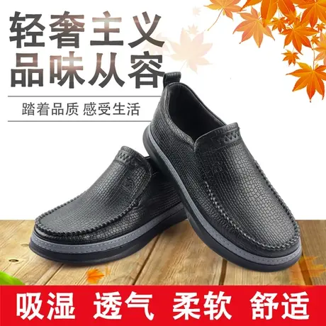 Camel/骆驼2021秋季新品羊皮时尚商务休闲透气轻质男鞋A213155031商品大图
