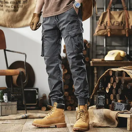 Modi Nick/摩帝尼克男士宽松直筒潮牌工装裤潮流时尚裤子男款长裤商品大图