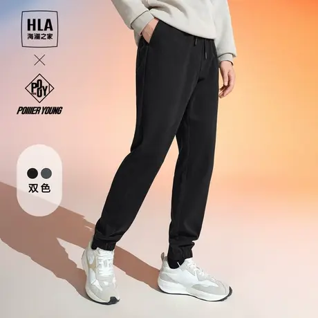 HLA/海澜之家POWER YOUNG系列休闲裤23秋冬保暖加厚裤子男商品大图