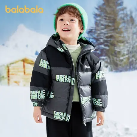 巴拉巴拉童装亲子羽绒服2025冬季保暖外套男女小童大童轻便时尚潮商品大图