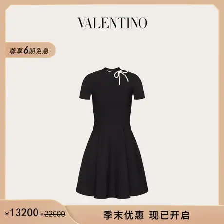 【季末优惠】华伦天奴VALENTINO女士弹力黏胶纤维连衣裙图片