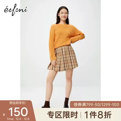 【📼商场同款】📽伊芙丽2020新款冬装韩版半身裙1BA743081图片