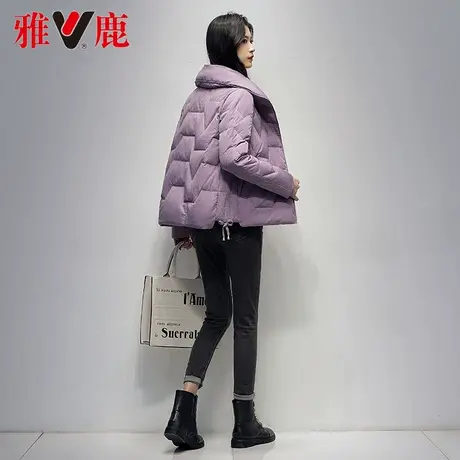 yaloo/雅鹿小个子白鸭绒羽绒服女短款2022秋冬新款轻薄款短外套潮商品大图