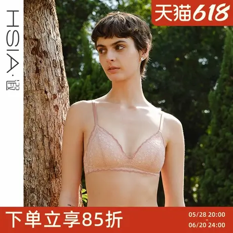 【小花漾】遐法式内衣女2025年夏性感蕾丝薄款无钢圈中小胸文胸罩图片