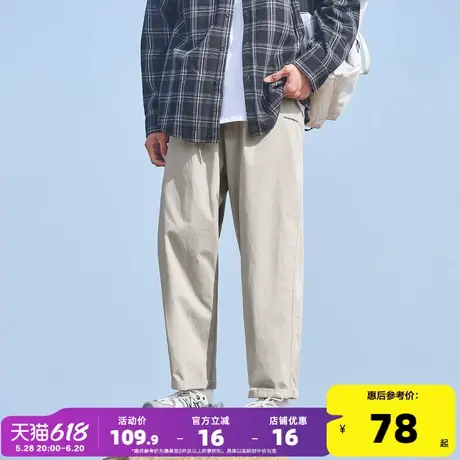 唐狮2025春夏季新款休闲裤薄款直筒裤宽松长裤工装裤子男士潮牌商品大图