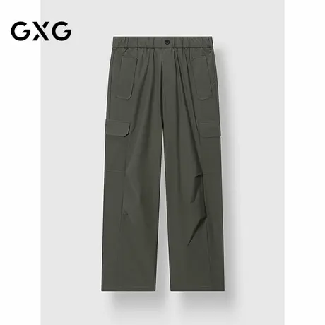 GXG男装 阔腿工装长裤直筒户外休闲裤通勤男士卫裤 2025春季新品商品大图
