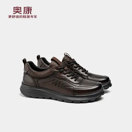 Aokang/奥康奥康 男鞋2025秋季时尚拼接舒适轻便运动鞋门店发货商品大图