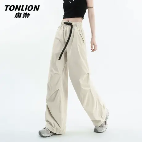 唐狮官方伞兵工装裤女款2026新款夏季薄款透气户外登山运动裤子VB图片