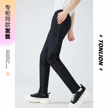 [商场同款]唐狮春秋季休闲长裤男装都市合体基本直筒工装卫裤子图片
