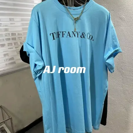 短袖t恤女2021夏季新款韩版宽松百搭圆领情侣同款个性字母上衣潮商品大图