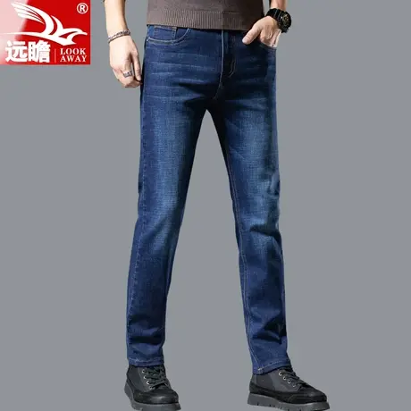 2022秋季新款男士牛仔裤春秋款韩版潮流弹力修身小脚男士休闲长裤图片