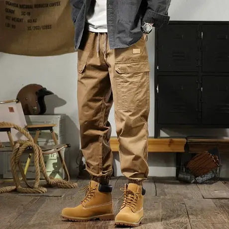 纯色潮流秋季裤子男款男士秋冬款裤子休闲裤百搭宽松男裤休闲长裤图片