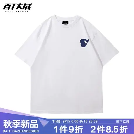 日系复古2023年夏季新款潮牌ins男女T恤宝可梦皮卡丘纯棉情侣短袖商品大图