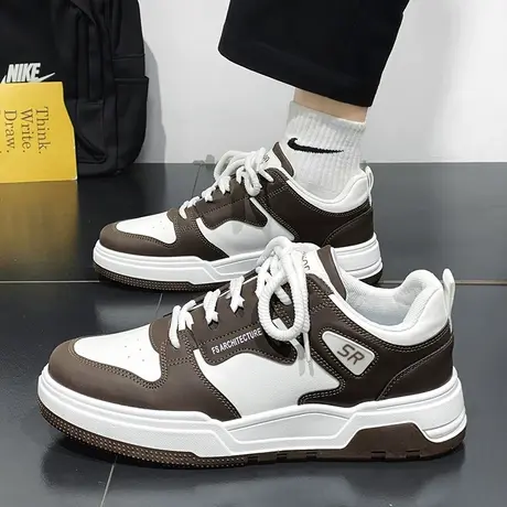 莆田男鞋春夏季潮流韩版百搭板鞋男款2024新款青少年运动休闲潮鞋图片