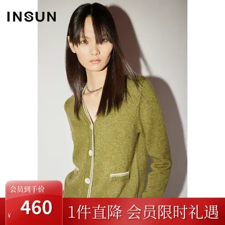 [牦牛绒]恩裳COVER冬2022舒适针织衫经典小香风羊毛开衫外套商品大图