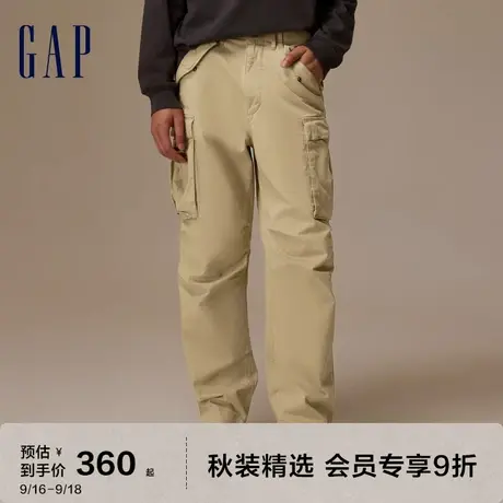 Gap男装秋季2023新款户外露营工装多口袋休闲裤745023宽松束脚裤图片
