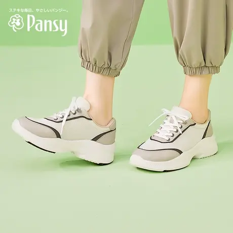 Pansy盼喜日本女鞋春款轻便新款百搭时尚舒适不累脚休闲运动鞋商品大图