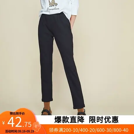 【断码XS】艾格冬季女装不过时百搭休闲个性潮搭舒适休闲裤W465商品大图