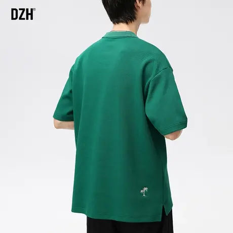 男士t恤美式高街重磅polo衫男短袖夏季休闲宽松半袖情侣装衣服薄商品大图