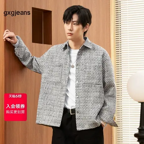清仓gxg.jeans男装秋季翻领夹克JEX12101553图片